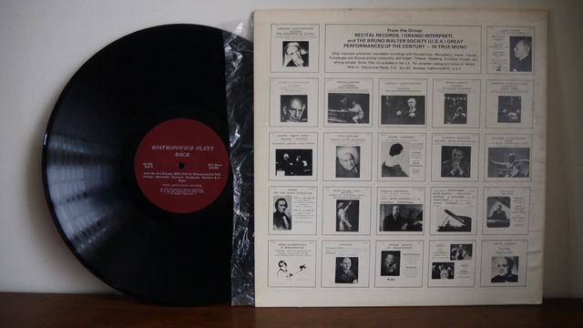 Mstislav Rostropovich, Bach Suites for cello no 2 , 6 1976 Discocorp – IGI 322 Live Concert смотреть онлайн