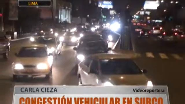 Congestión vehicular en Surco смотреть онлайн