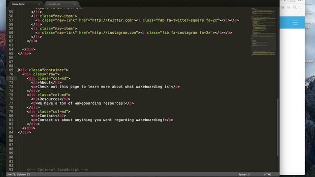Bootstrap 4.0 Tutorial: Adding Layouts смотреть онлайн