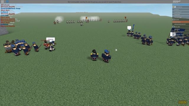 [ROBLOX] 100 Man Line-battles! - Bot Commander - Playaround смотреть онлайн