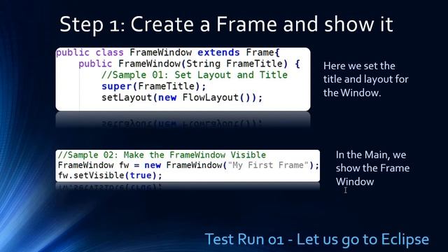 AWT Frame Window & Close Button | Java AWT Tutorial #01 смотреть онлайн