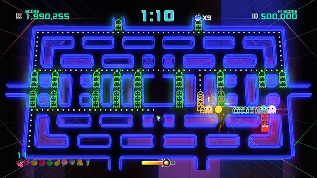 Pac-Man Championship Edition 2 (PS4) - Score Attack: Hexagon | 1080p 60FPS смотреть онлайн