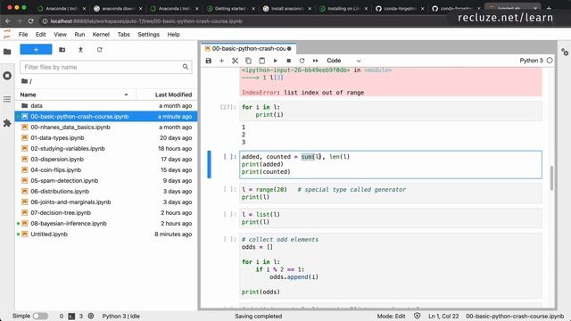Python crash course - Probability/Stats: The Foundations of Machine Learning смотреть онлайн