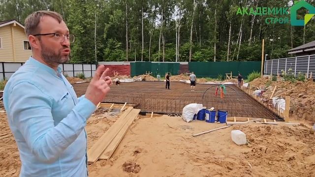 Строительство дома в д.Зимёнки. Каркас арматуры. смотреть онлайн