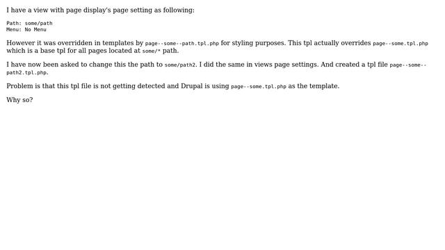 Drupal: Why is page tpl not getting detected? смотреть онлайн