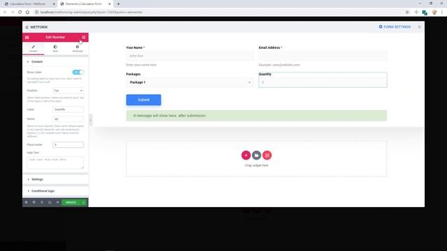 How to make Calculations in your Elementor form | MetForm pro смотреть онлайн