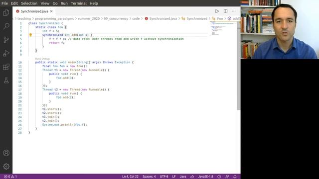 Lecture "Concurrency (Part 4, Language-level Constructs)" of "Programming Paradigms" смотреть онлайн