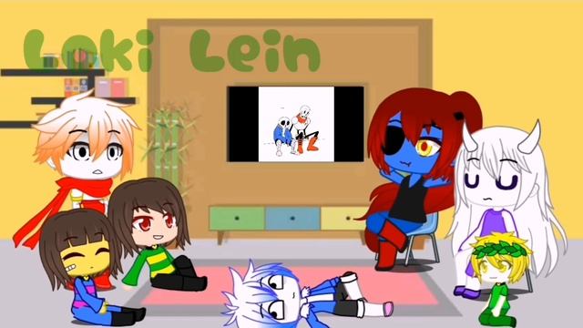 Undertale reacts to Sans's happy song (Gacha Club) part 13 смотреть онлайн