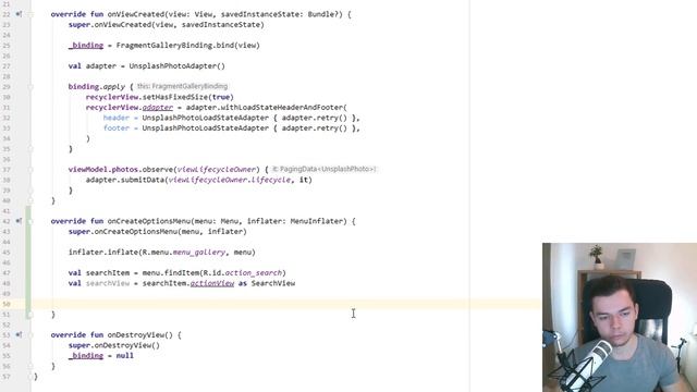 Search Functionality - MVVM Image Search App with Architecture Components & Retrofit #9 смотреть онлайн