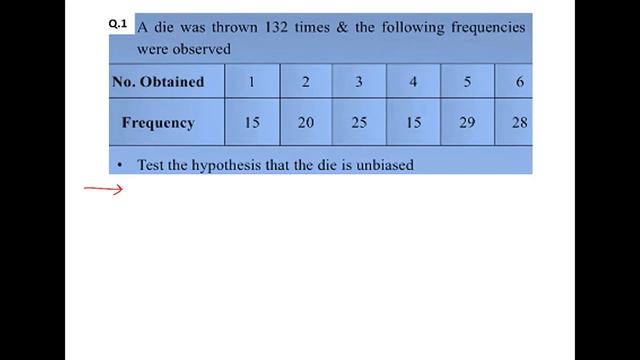 Chi Square Test (Type -I) Problem No 1 смотреть онлайн