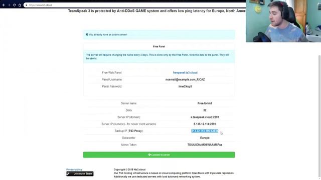 CONSEGUIR SERVIDOR de TEAMSPEAK GRATIS y FÁCIL || TUTORIAL SERVER TS GRATIS RÁPIDO смотреть онлайн