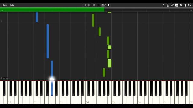 Spongebob Floating Meme - (Kanye West Wolves) - EASY PIANO TUTORIAL смотреть онлайн