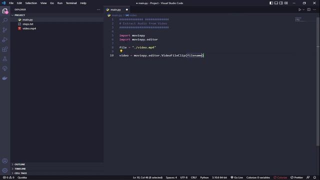 Extract Audio From Video using Python | MoviePy смотреть онлайн