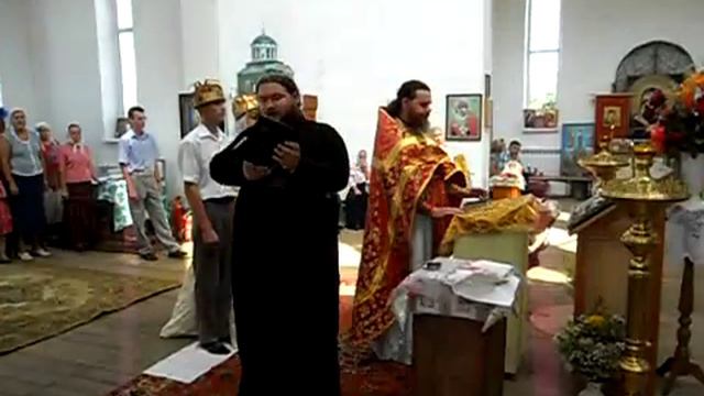 Венчание Саши и Ани Курасовых у о Аристарха видео SAM 1499 смотреть онлайн