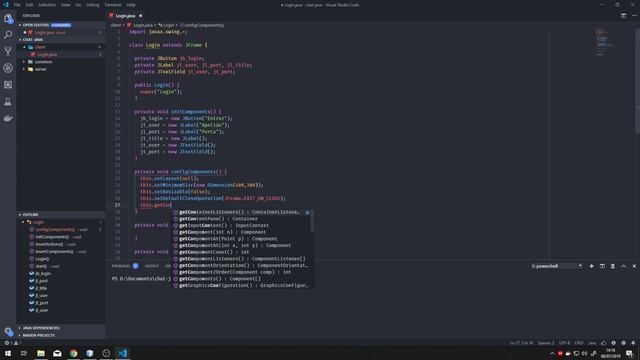 JAVA | SOCKET | CHAT #1 - Criando tela login смотреть онлайн