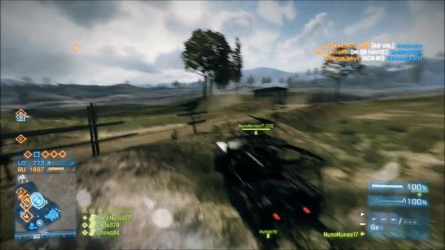 AMD Radeon HD 7670m Battlefield 3 64 men Ultra settings 64 players match gameplay смотреть онлайн