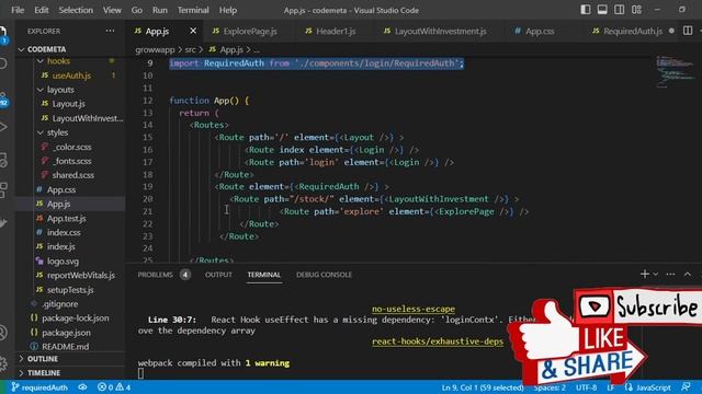 React Required Login Auth To Visit Inner Protected Pages | React Groww App Replica | Learn React Js смотреть онлайн