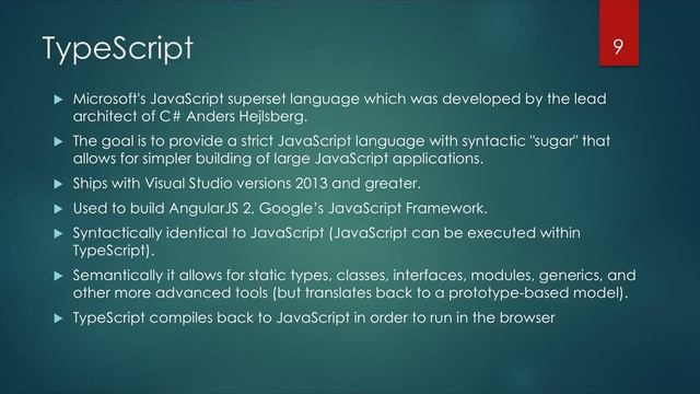Javascript Superset Languages смотреть онлайн