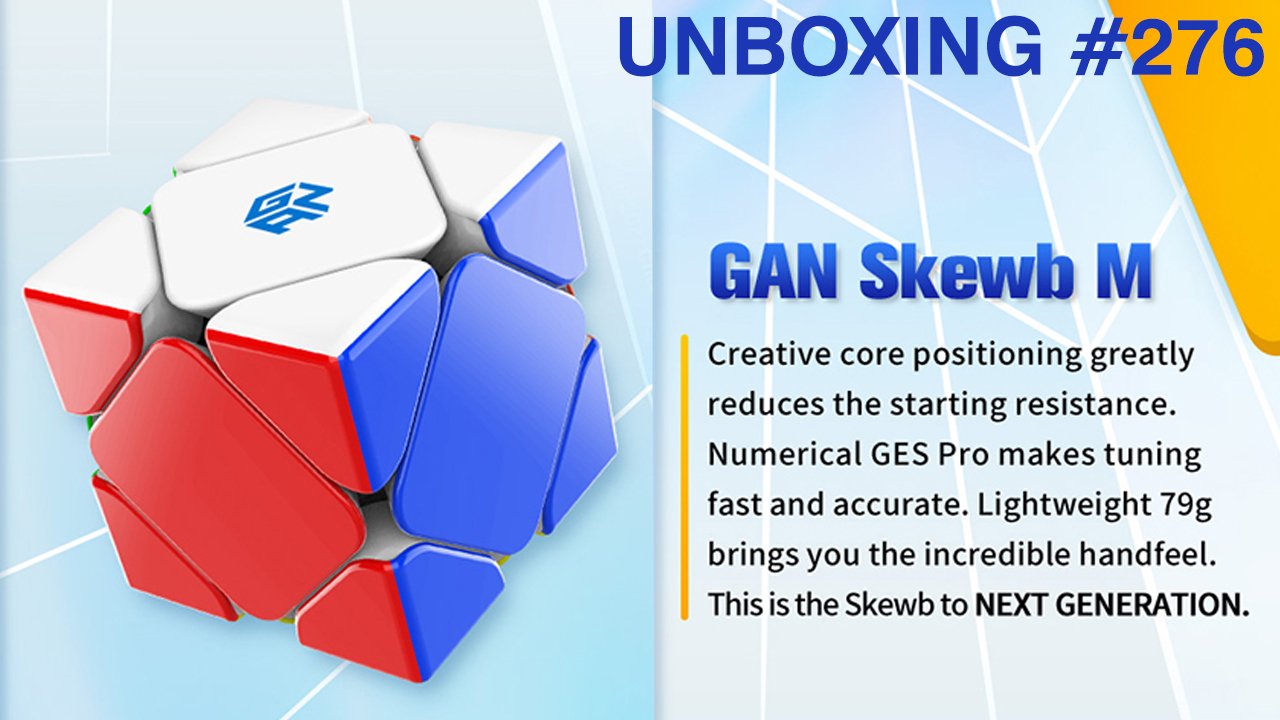 Unboxing №276 GAN Skewb M Enhanced Core Positioning Edition. Обзор смотреть онлайн