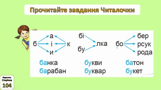 Читання 1 клас. Урок 52. Звук б. Мала буква б. смотреть онлайн