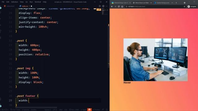 ? Crear un efecto Hover con Slide Overlay con HTML y CSS - Desarrollo Web смотреть онлайн