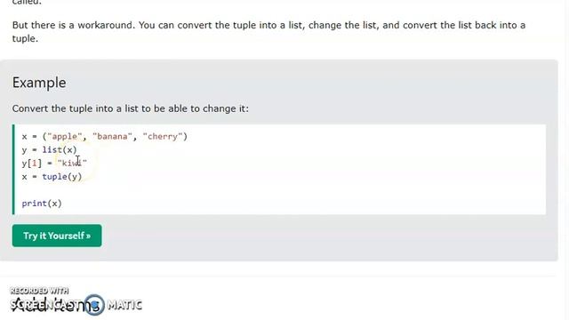 Python Revision - Module iv - Tuple смотреть онлайн