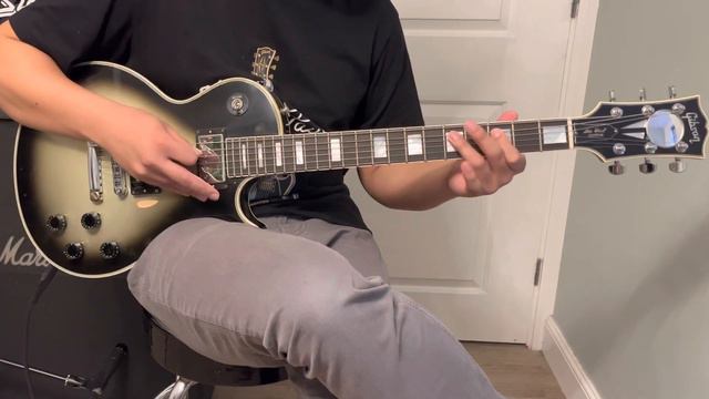Gibson Adam Jones Les Paul Custom Silverburst Aged and Signed Unboxing and Tone Test Demo смотреть онлайн