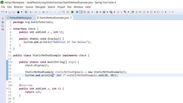 Java 8 | Static Methods | Tutorial смотреть онлайн