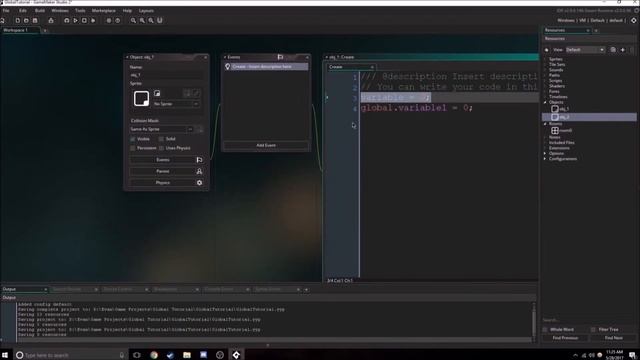 GameMaker Studio 2: Global Variables Tutorial смотреть онлайн