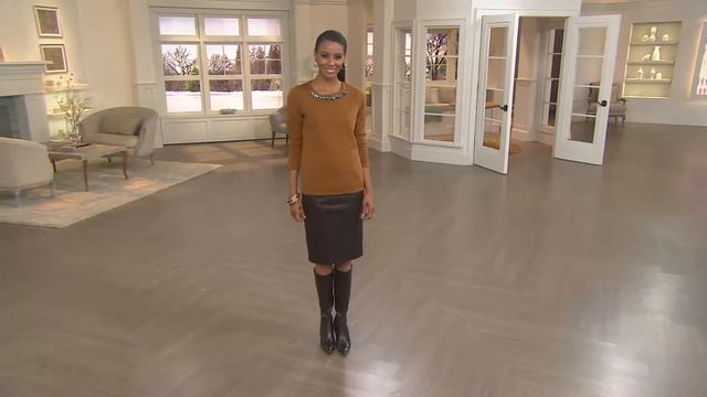 Susan Graver French Terry Long Sleeve Embellished Sweatshirt with Sandra Bennett смотреть онлайн