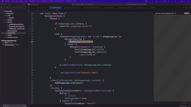 Realm with SwiftUI - Create, Read, Update, Delete and Relationships смотреть онлайн