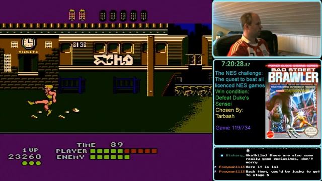 NES Challenge: Game#119: Bad Street Brawler(part 4) смотреть онлайн