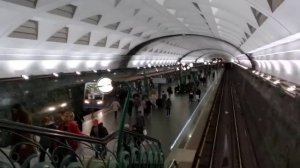 50 seconds of metro station Slavic Boulevard // Moscow // Метро Славянский Бульвар | MMST