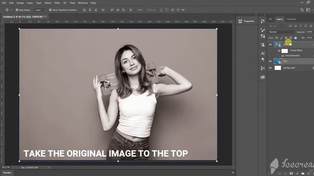 How to create a Saturation Gradient in Photoshop | Tutorial смотреть онлайн