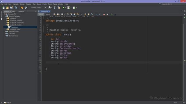 CRUD Java FX | Crear Nuestro Model Tarea