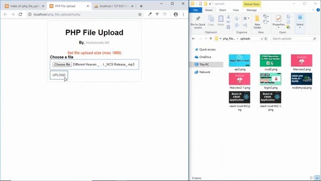 PHP Upload File and image смотреть онлайн