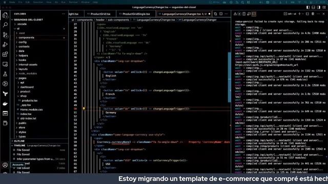 Migrando ecommerce template de reactJS a nextJS con typescript смотреть онлайн