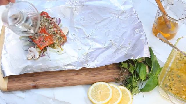Make Wild Salmon Grilled In Pouch  L  Video Recipe