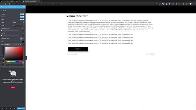 How To Change Header Color Hello Elementor смотреть онлайн