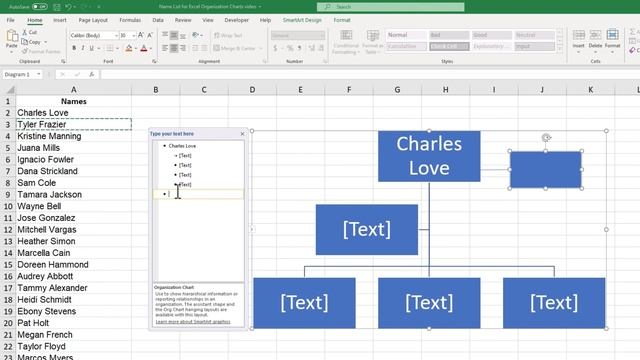 Creating Organization Charts in Excel смотреть онлайн
