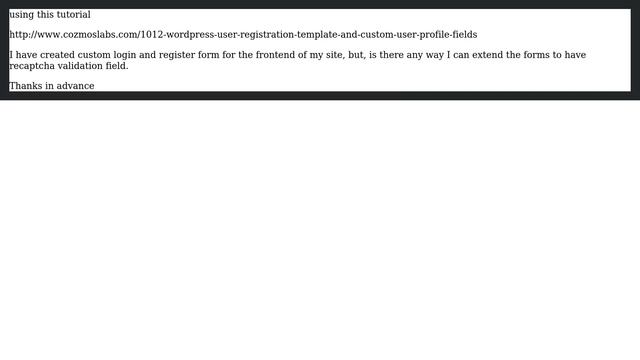Wordpress: Show reCaptcha on Custom Frontend Login & Register Form смотреть онлайн