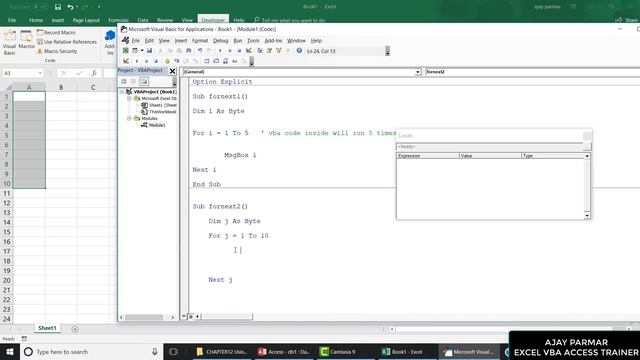 Introduction to Excel VBA LOOPS HINDI Series 1/15 смотреть онлайн