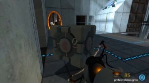 Portal 1-17. Камера испытаний 17. Минимум порталов. Минимальное время. Минимум шагов. Прохождение