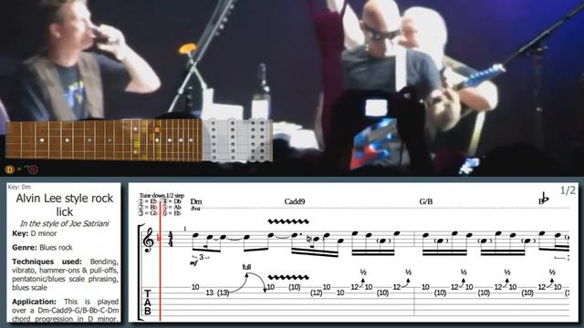 Joe Satriani - KILLER use of pentatonics - Alvin Lee style смотреть онлайн