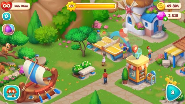 Wildscapes Walkthrough Gameplay - Unlocking All Animals - Greece - Part 4 - Match 3 Mobile Games смотреть онлайн