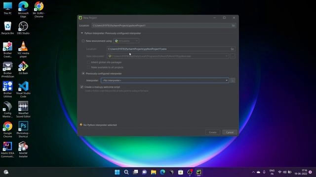 How To add or Select Previously Configured Interpreter in PyCharm Project | Mr.Vaibhav| смотреть онлайн