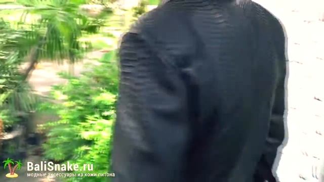 Мужская куртка из кожи питона, остров Бали смотреть онлайн