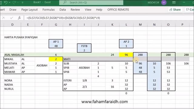 Perbezaan Kiraan Munasakhat Manual dengan Formula Excel смотреть онлайн