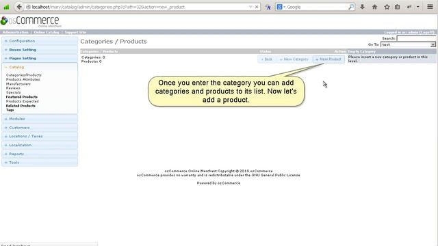 osCommerce. How To Add A New Category And Product смотреть онлайн