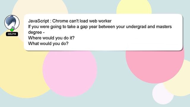 JavaScript : Chrome can't load web worker смотреть онлайн